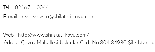 Shila Tatil Ky & Oteli telefon numaralar, faks, e-mail, posta adresi ve iletiim bilgileri